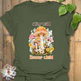 Flower Child T-shirt Military Green / S T-Shirt