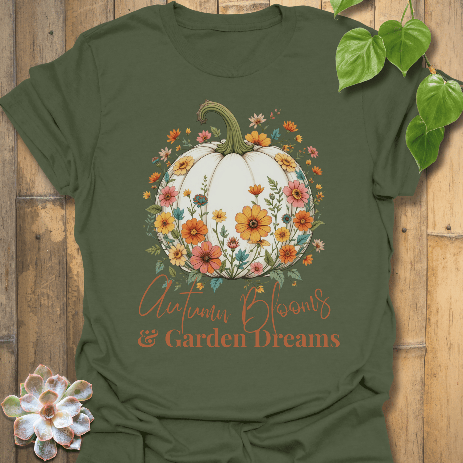 Garden Dreams T-shirt Military Green / S T-Shirt