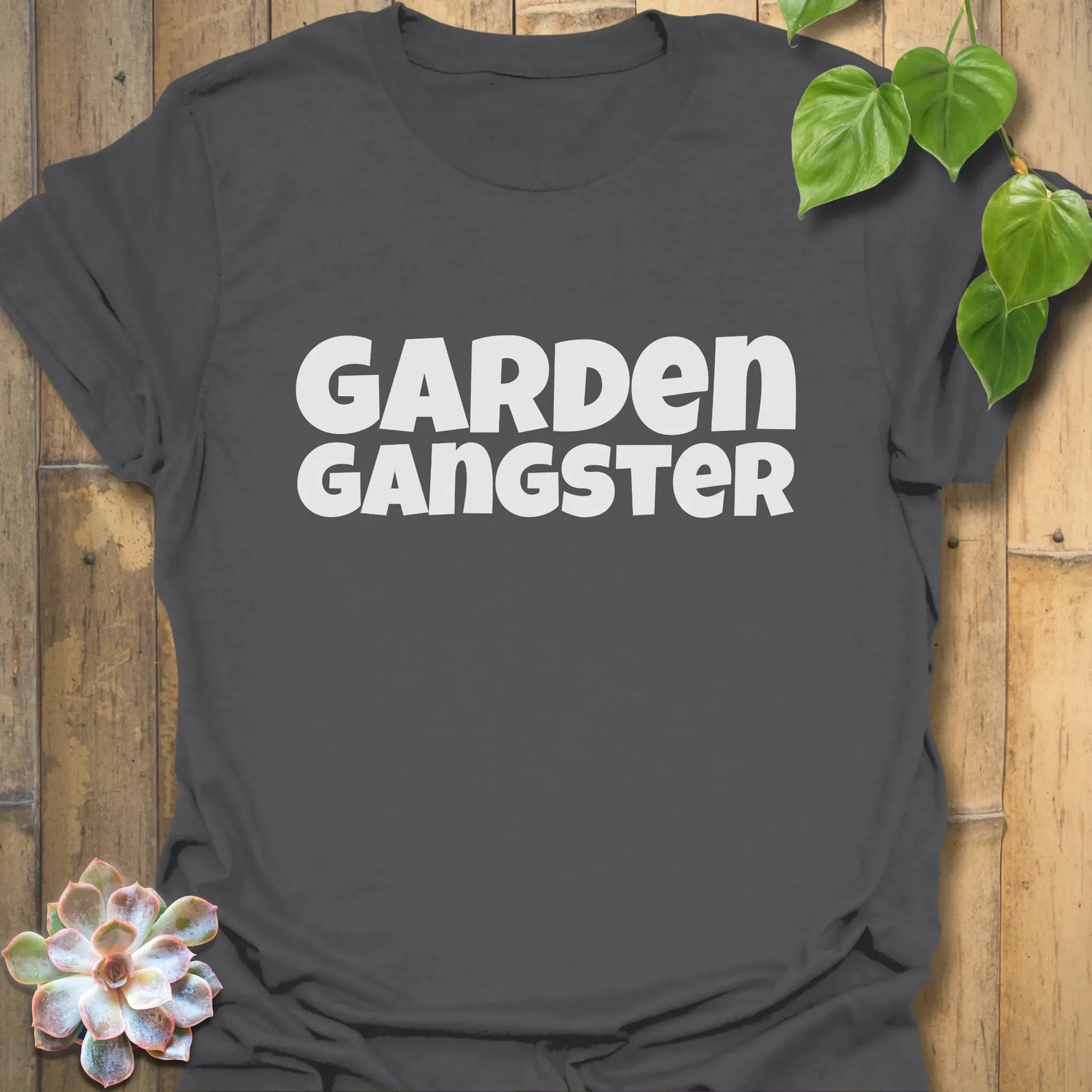Garden Gangster T-shirt Charcoal / S T-Shirt