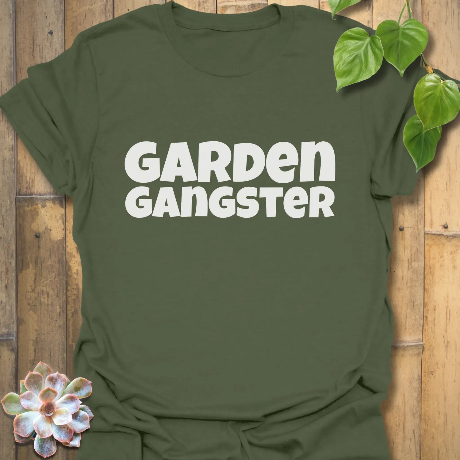 Garden Gangster T-shirt Military Green / S T-Shirt
