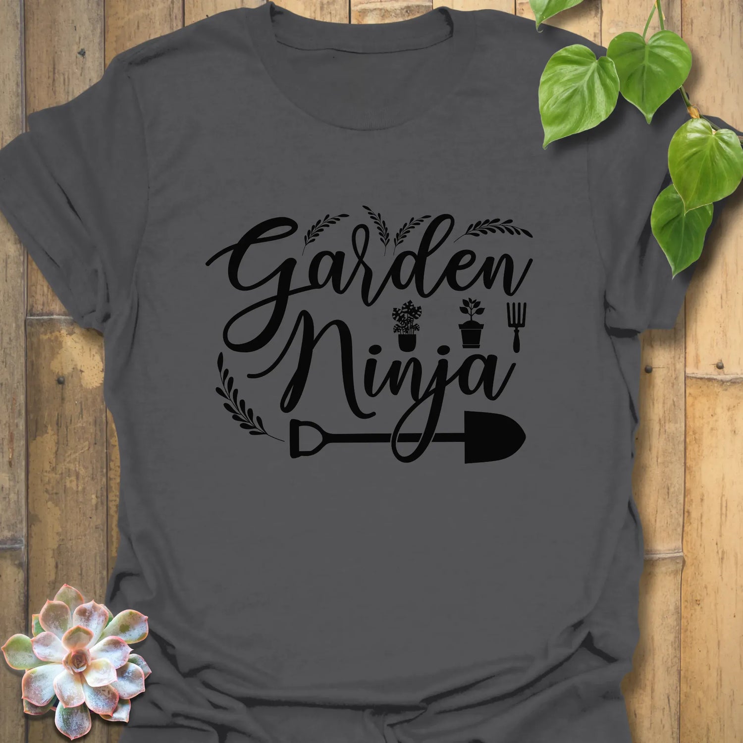 Garden Ninja T-shirt Charcoal / S T-Shirt