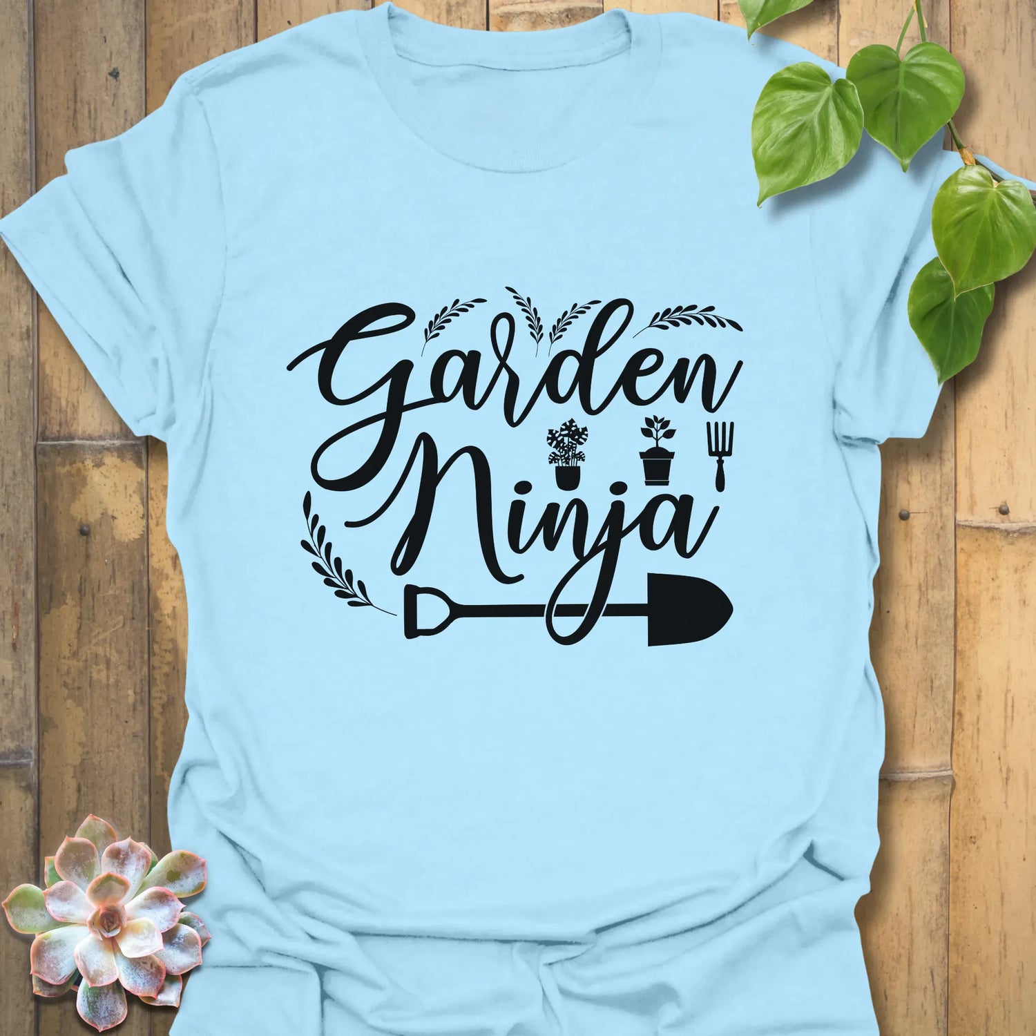 Garden Ninja T-shirt Light Blue / S T-Shirt