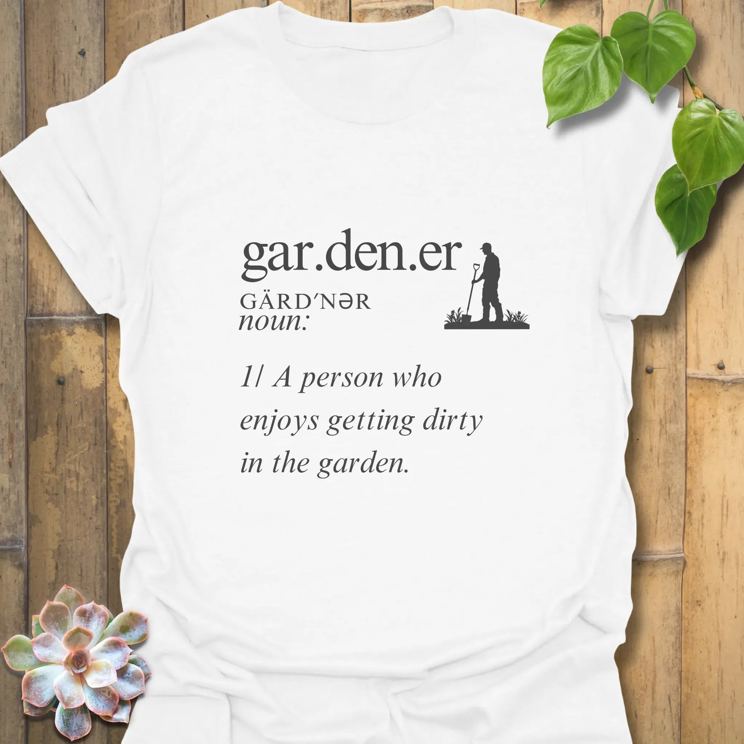 Gardener (noun) T-shirt White / S T-Shirt
