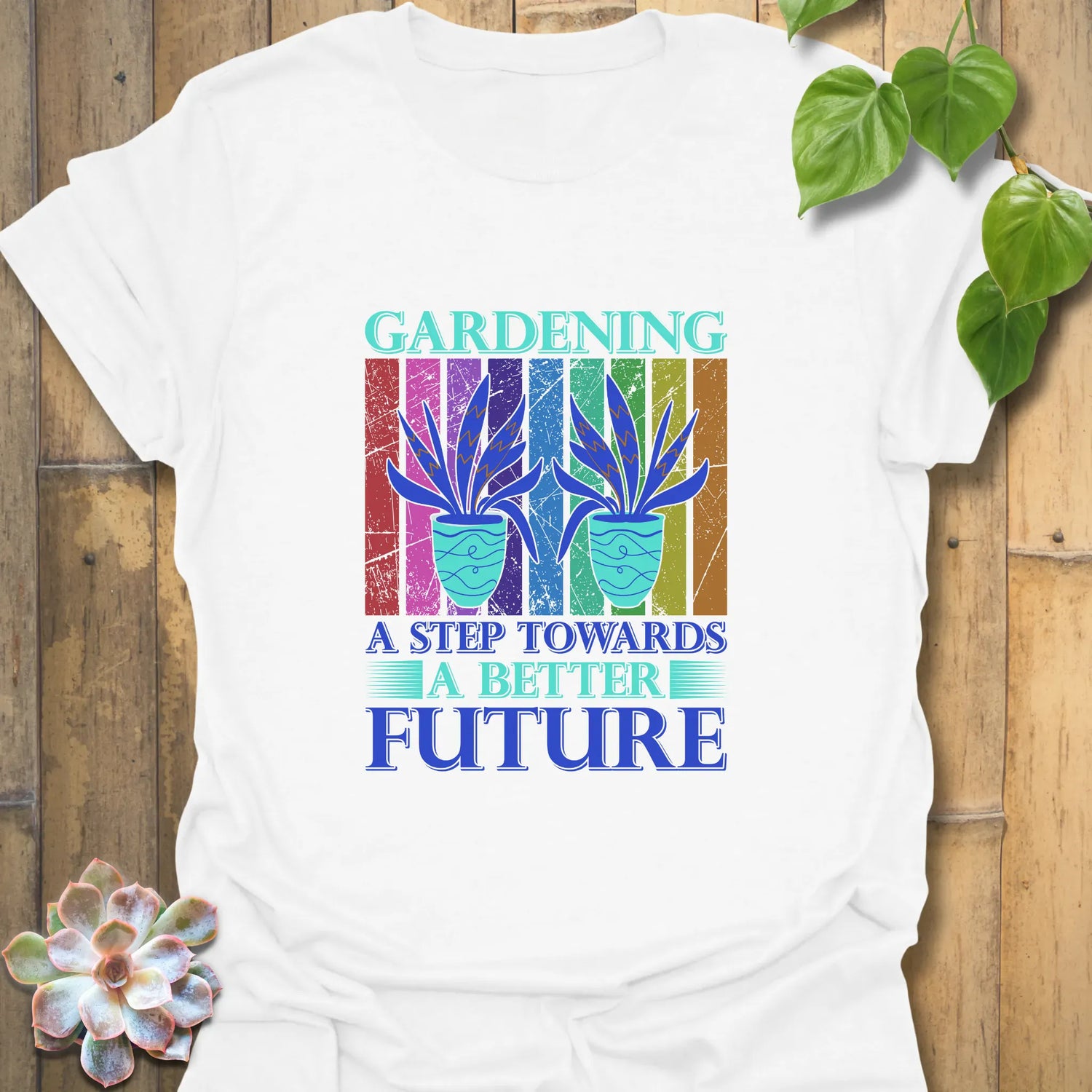 Gardening A Step Towards A Better Future T-shirt White / S T-Shirt