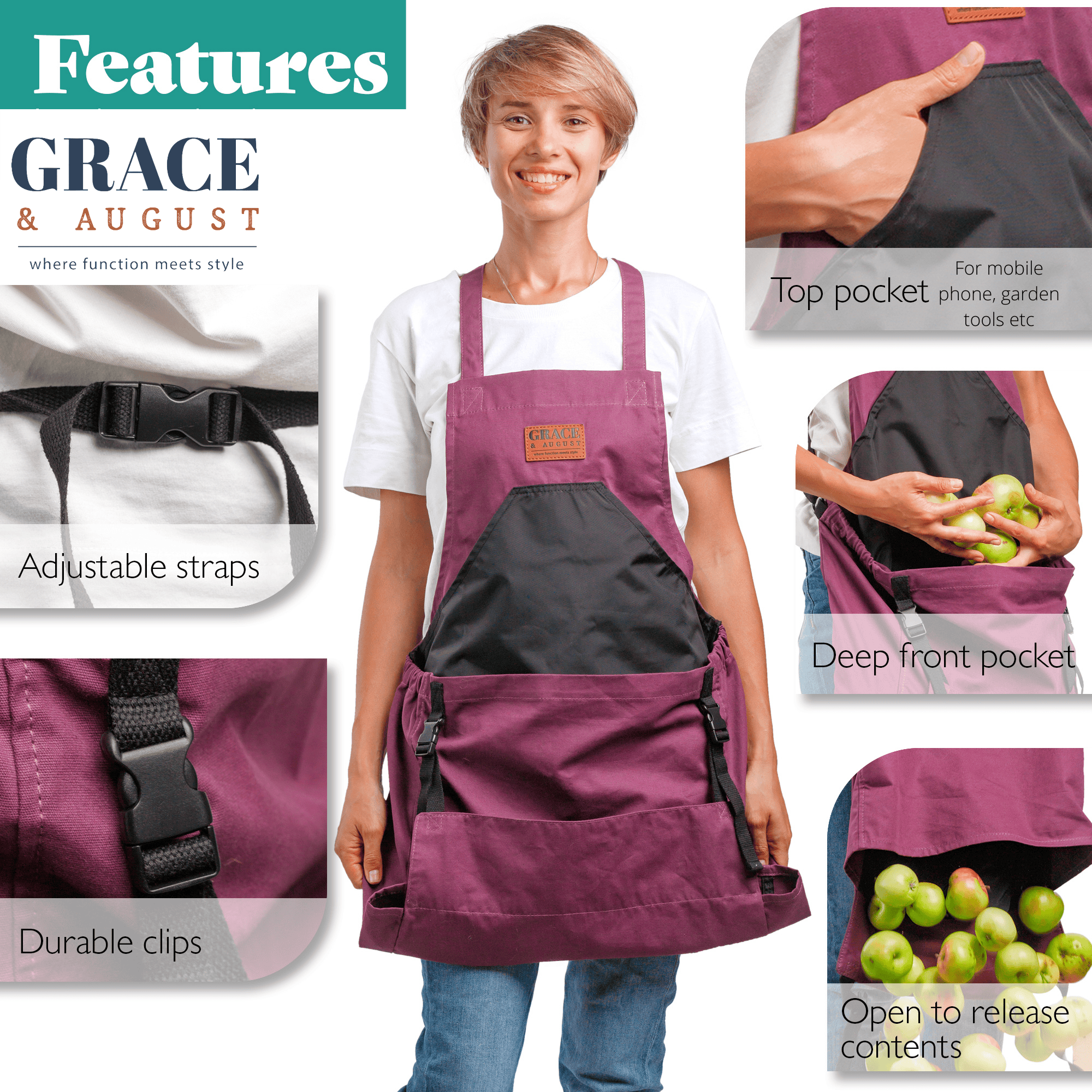 Gardening Apron | The best garden apron for all gardeners | 3 Colour Options | SPRING SALE Apron