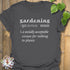 Gardening: Dictionary Definition T-shirt Charcoal / S T-Shirt