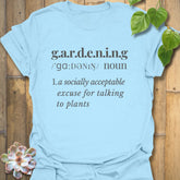 Gardening: Dictionary Definition T-shirt Light Blue / S T-Shirt
