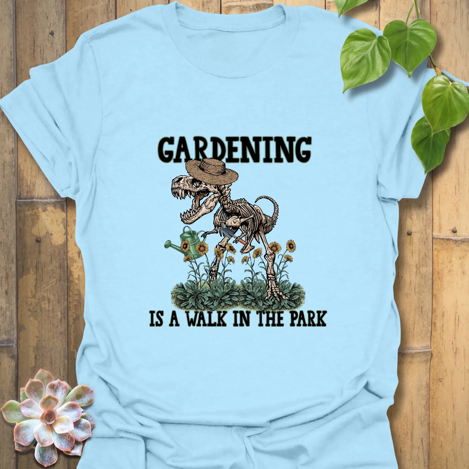 Gardening Is A Walk In The Park T-shirt Light Blue / S T-Shirt