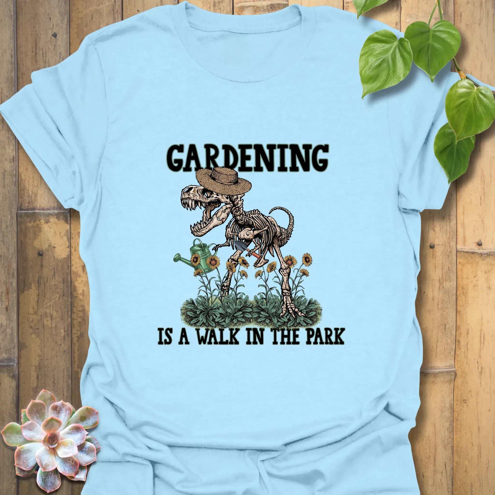 Gardening Is A Walk In The Park T-shirt Light Blue / S T-Shirt