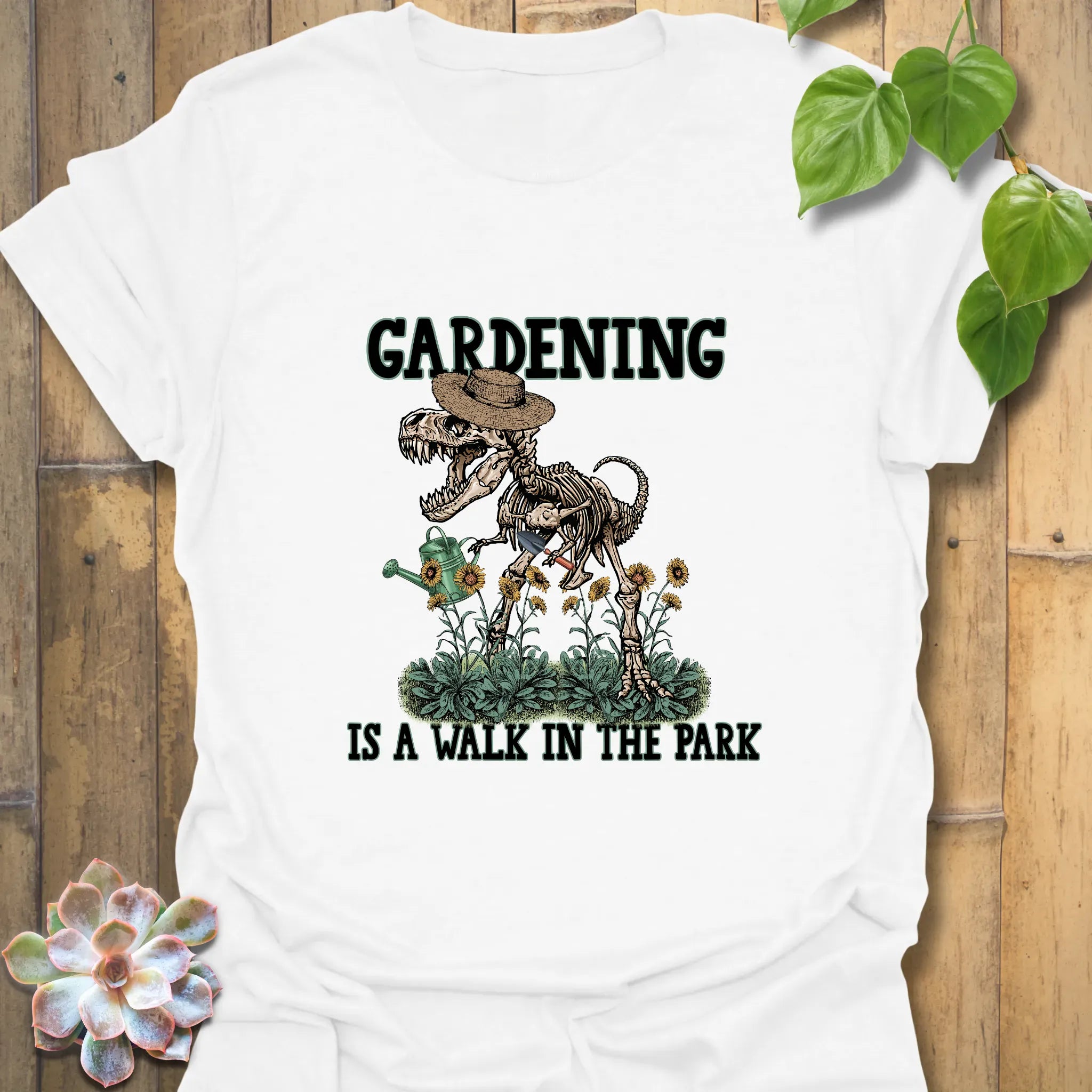 Gardening Is A Walk In The Park T-shirt White / S T-Shirt