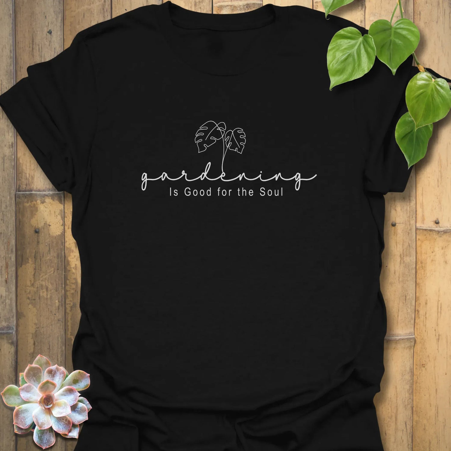 Gardening Is Good for the Soul T-shirt Black / S T-Shirt