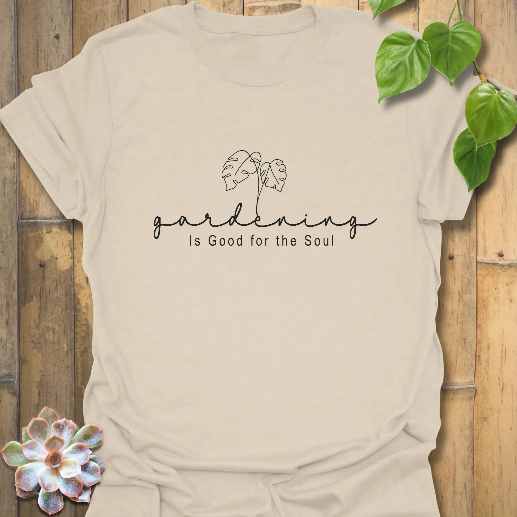 Gardening Is Good for the Soul T-shirt Natural / S T-Shirt