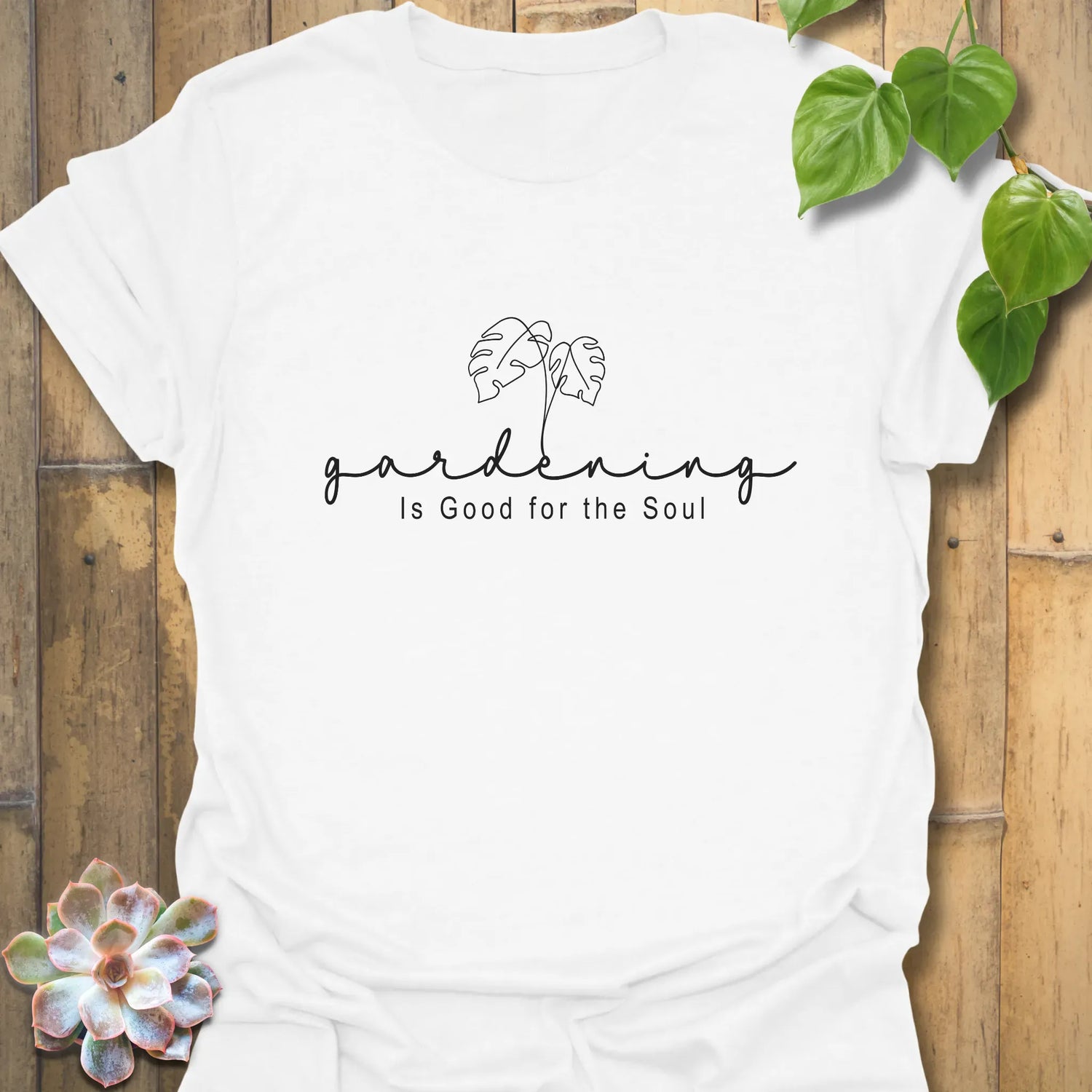 Gardening Is Good for the Soul T-shirt White / S T-Shirt