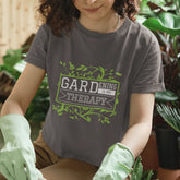 Gardening Is My Therapy T-shirt Charcoal / S T-Shirt