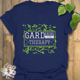 Gardening Is My Therapy T-shirt Navy / S T-Shirt