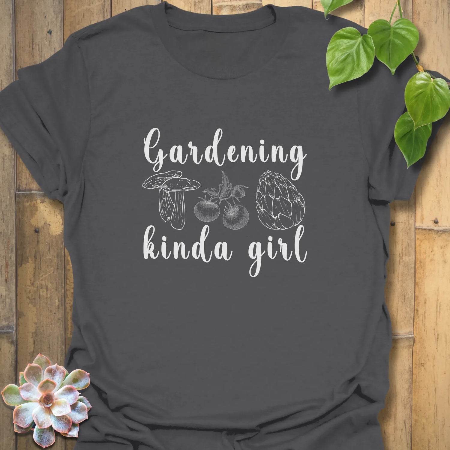 Gardening Kinda Girl T-shirt Charcoal / S T-Shirt