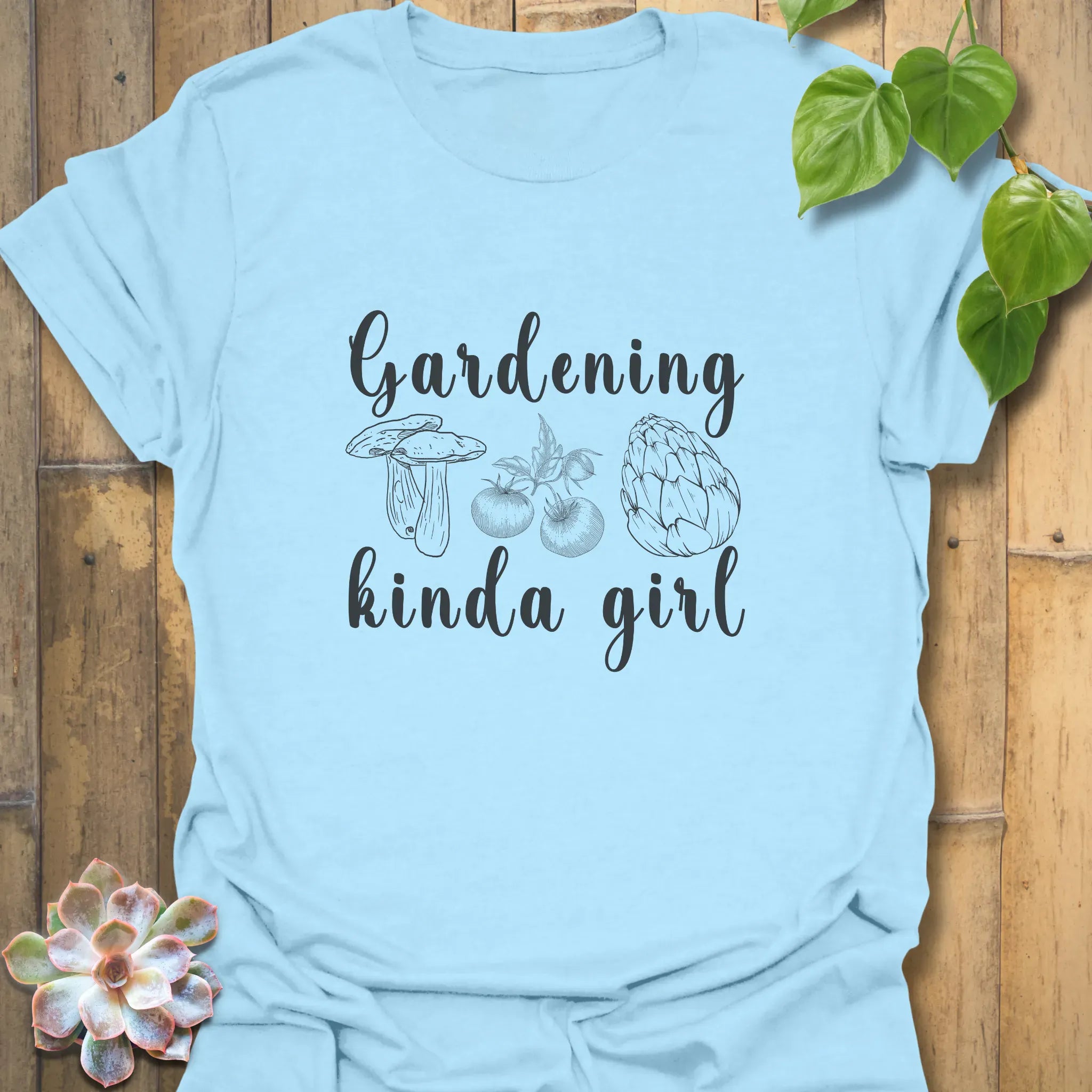 Gardening Kinda Girl T-shirt Light Blue / S T-Shirt