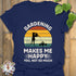 Gardening Makes Me Happy T-shirt Navy / S T-Shirt