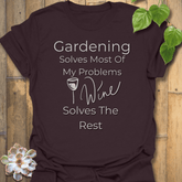 Gardening Solves T-shirt Dark Chocolate / S T-Shirt