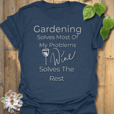 Gardening Solves T-shirt Heather Navy / S T-Shirt
