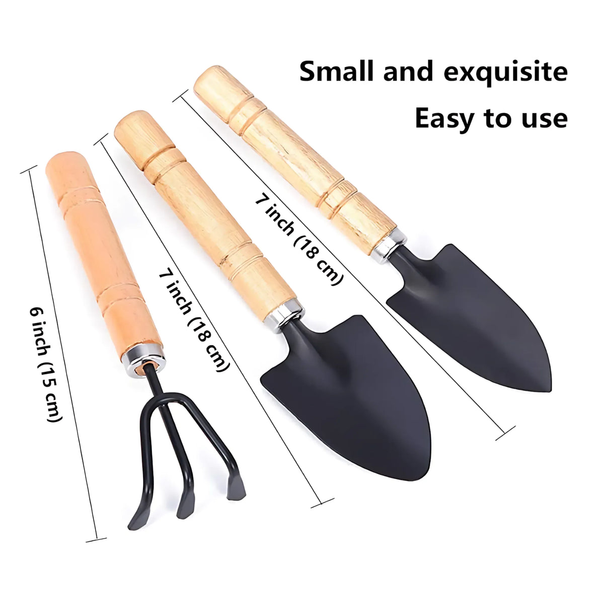 Gardening Tool Set - 3-Piece Premium Kit for Plants &amp; Veggies B2416A 3pcs set Gardening Tool