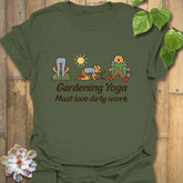 Gardening Yoga T-shirt Military Green / S T-Shirt