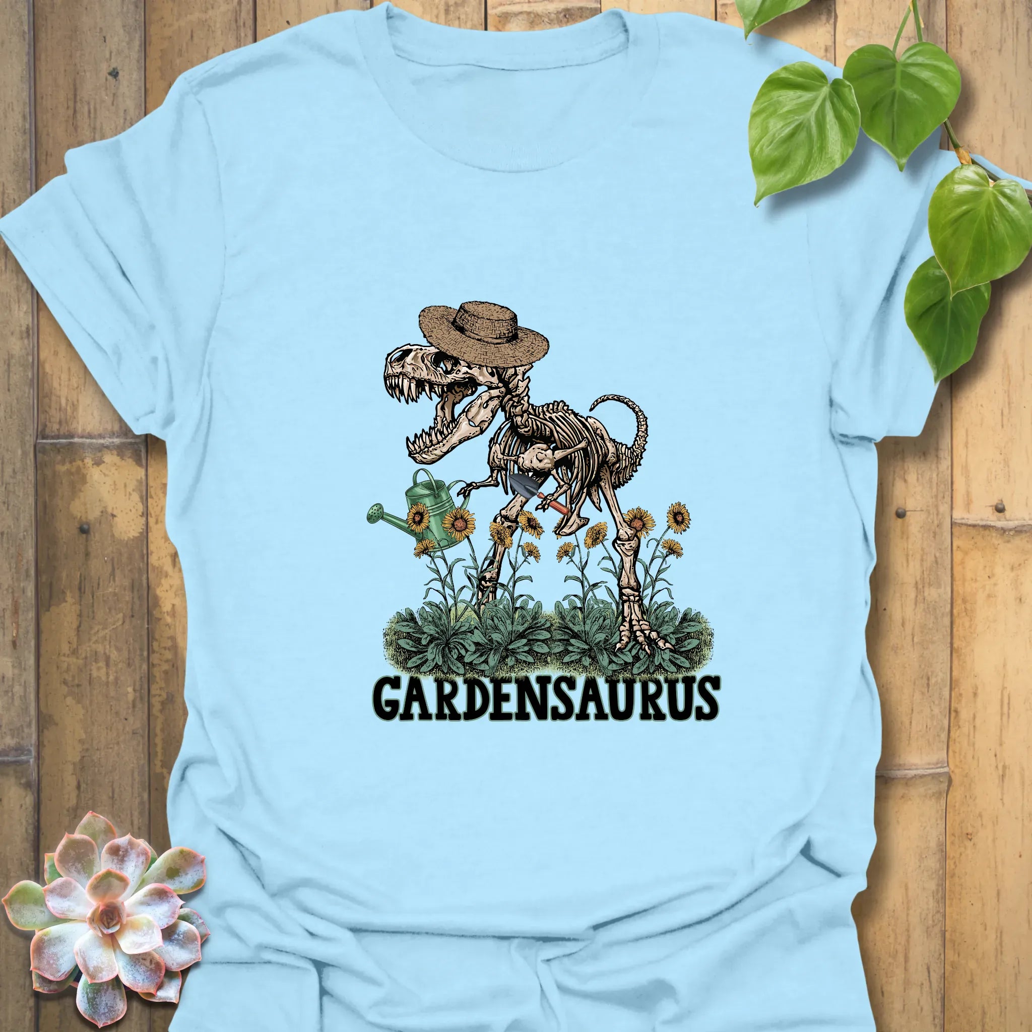 Gardensaurus T-shirt Light Blue / S T-Shirt