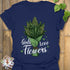 Girls Love Flowers T-shirt Navy / S T-Shirt