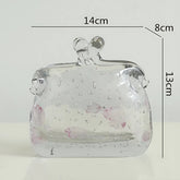 Glass Flower Tote Bag Vase C-S Flower Vase