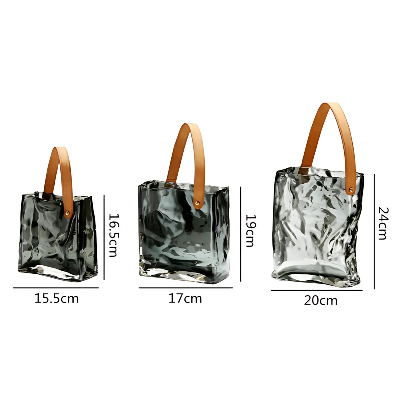 Glass Flower Tote Bag Vase Flower Vase