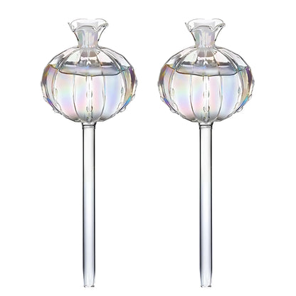 Glass Plant Watering Bulbs - Automatic Drip Irrigation System 2pcs Self Watering Globes