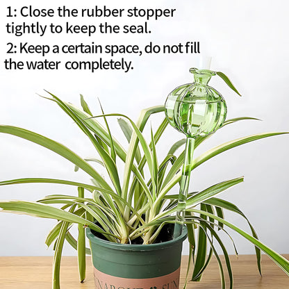 Glass Plant Watering Bulbs - Automatic Drip Irrigation System Self Watering Globes