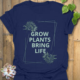 Grow Plants Bring Life T-shirt Navy / S T-Shirt
