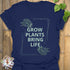 Grow Plants Bring Life T-shirt Navy / S T-Shirt