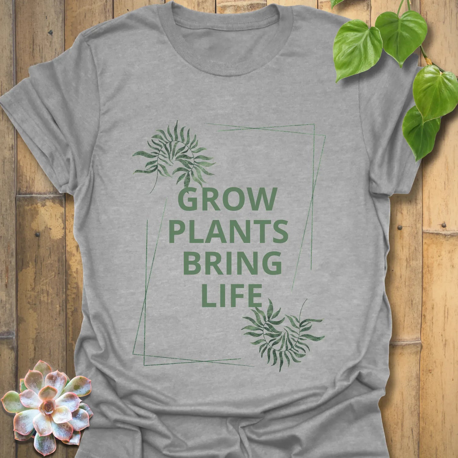 Grow Plants Bring Life T-shirt Sport Grey / S T-Shirt