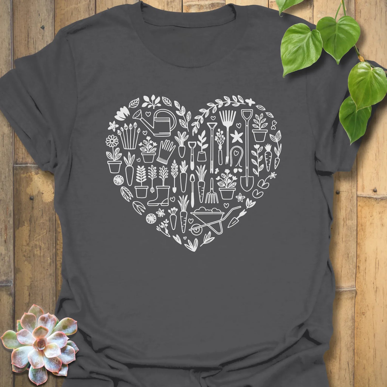 Heart of Gardener T-Shirt Charcoal / S T-Shirt