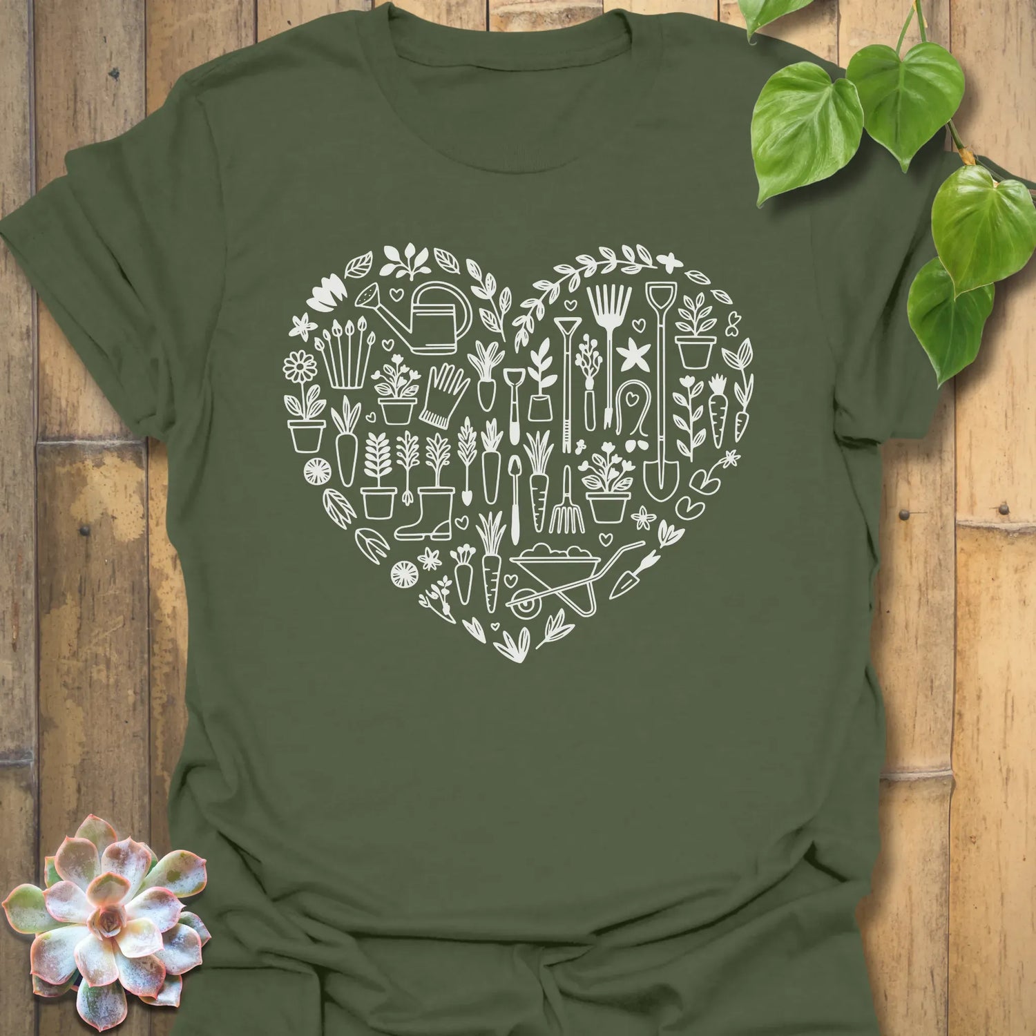 Heart of Gardener T-Shirt Military Green / S T-Shirt