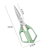 Heavy-Duty Kitchen Scissors - Stainless Steel Multi-Purpose Shears Green / CHINA Kitchen Scissors
