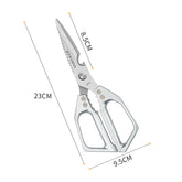 Heavy-Duty Kitchen Scissors - Stainless Steel Multi-Purpose Shears Silver / CHINA Kitchen Scissors