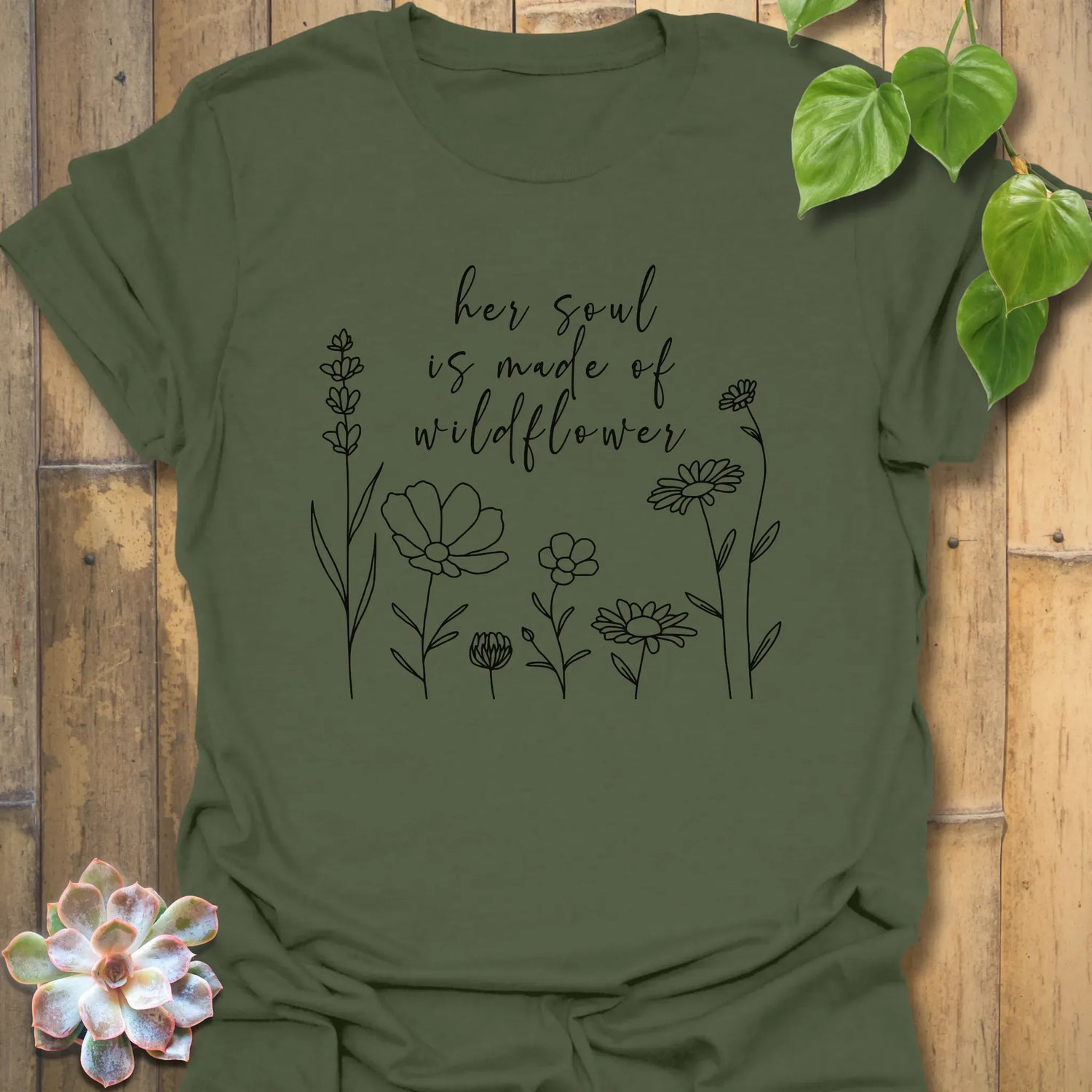 Her Soul T-Shirt Military Green / S T-Shirt