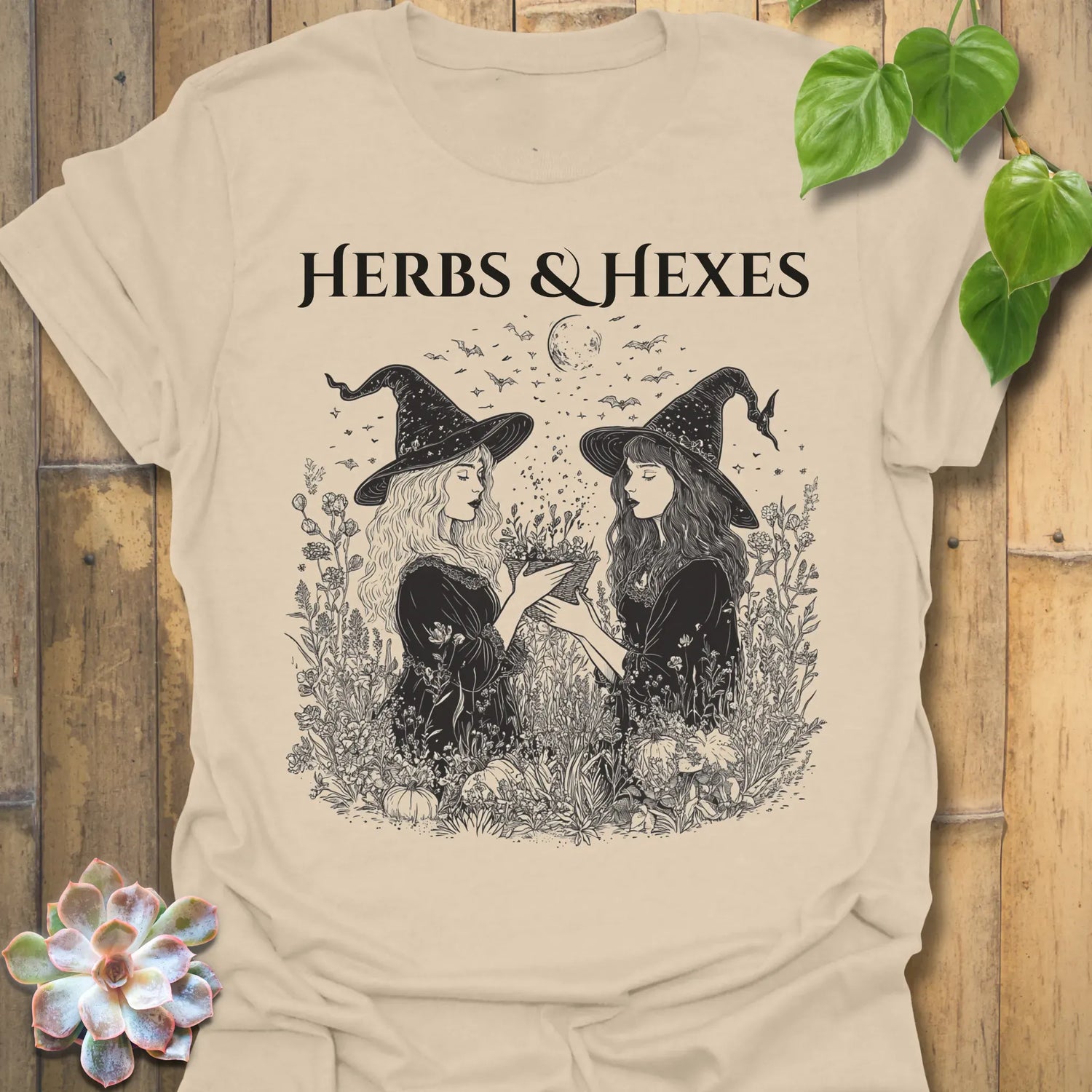 Herbs &amp; Hexes T-shirt Sand / S T-Shirt