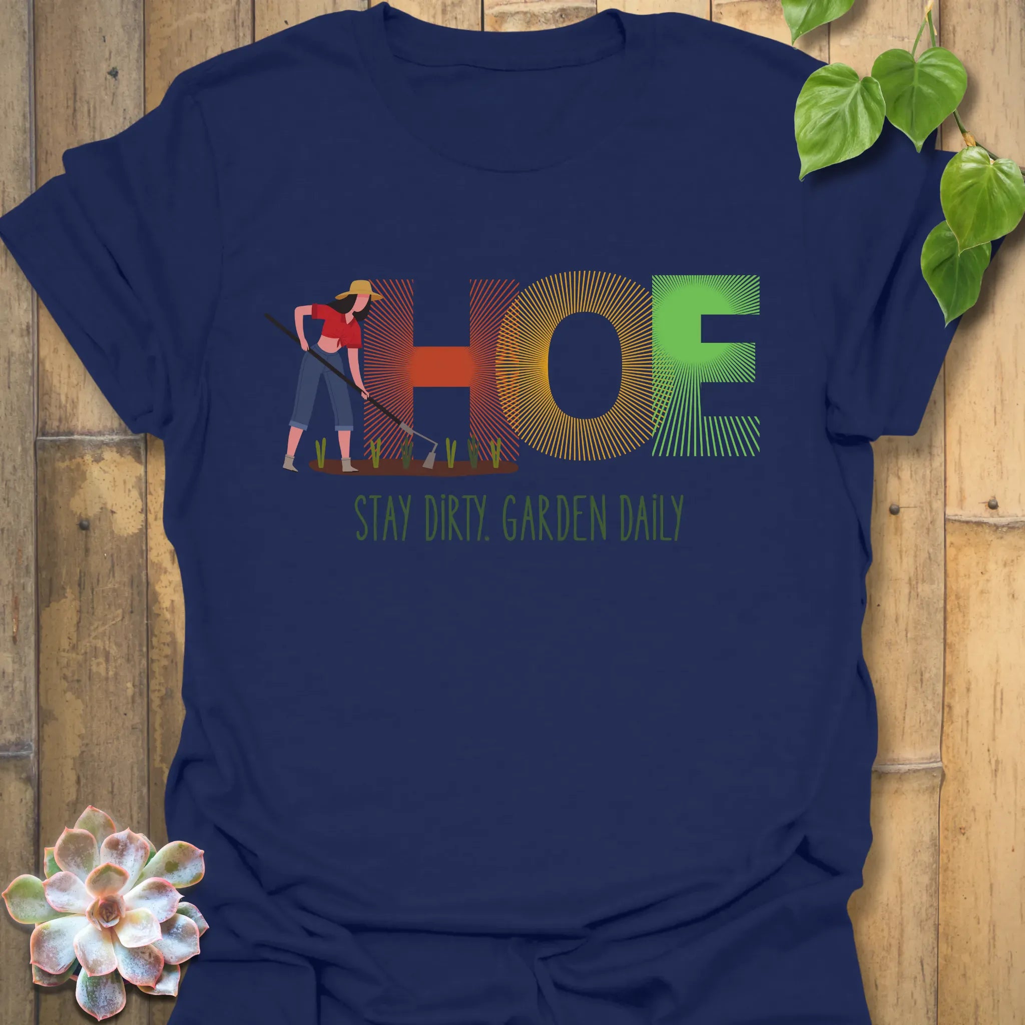 HOE, Stay Dirty T-shirt Navy / S T-Shirt