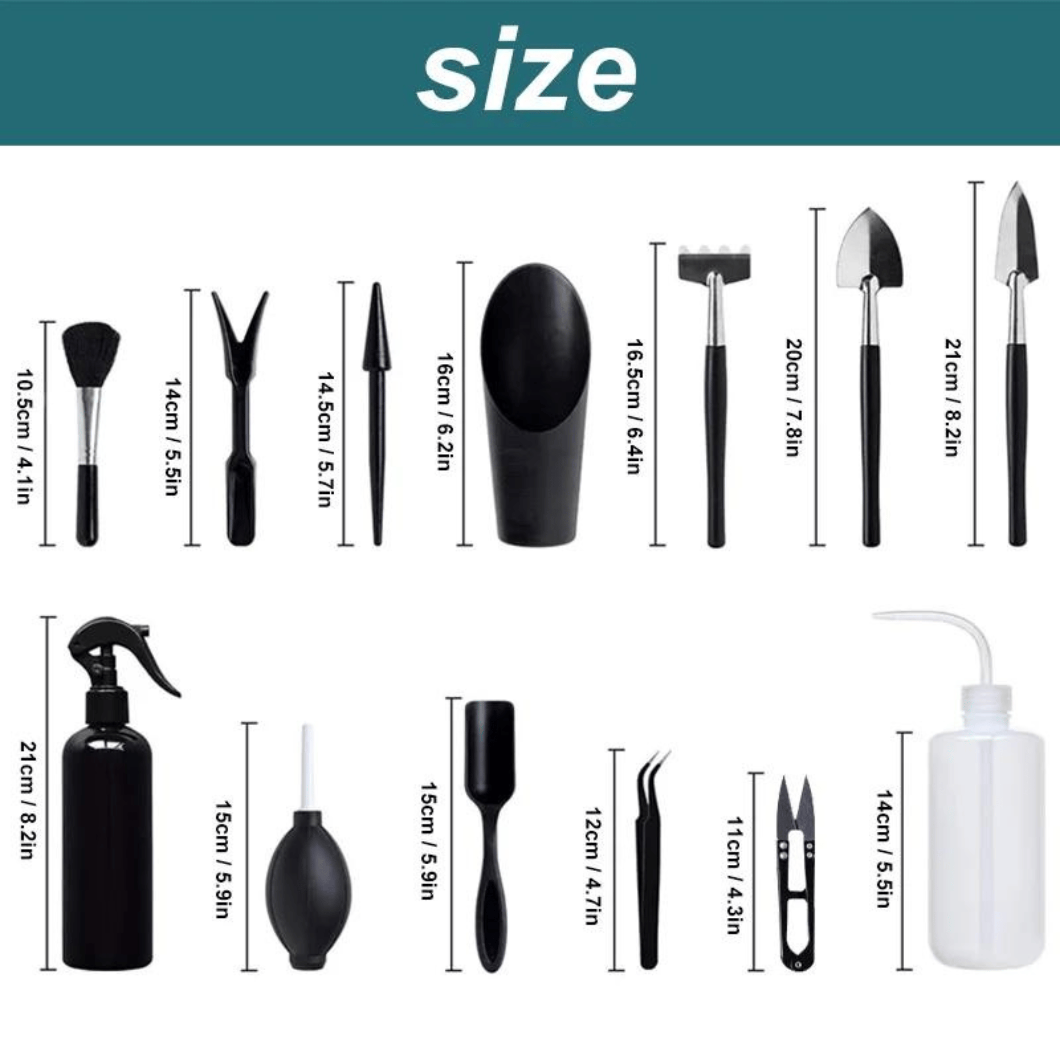 Houseplant Tools for Succulents, Bonsai and Small Houseplants, 8-14 Pieces