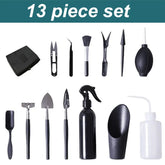 Houseplant Tools for Succulents, Bonsai and Small Houseplants, 8-14 Pieces 13pcs set A