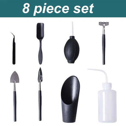 Houseplant Tools for Succulents, Bonsai and Small Houseplants, 8-14 Pieces 8pcs set D