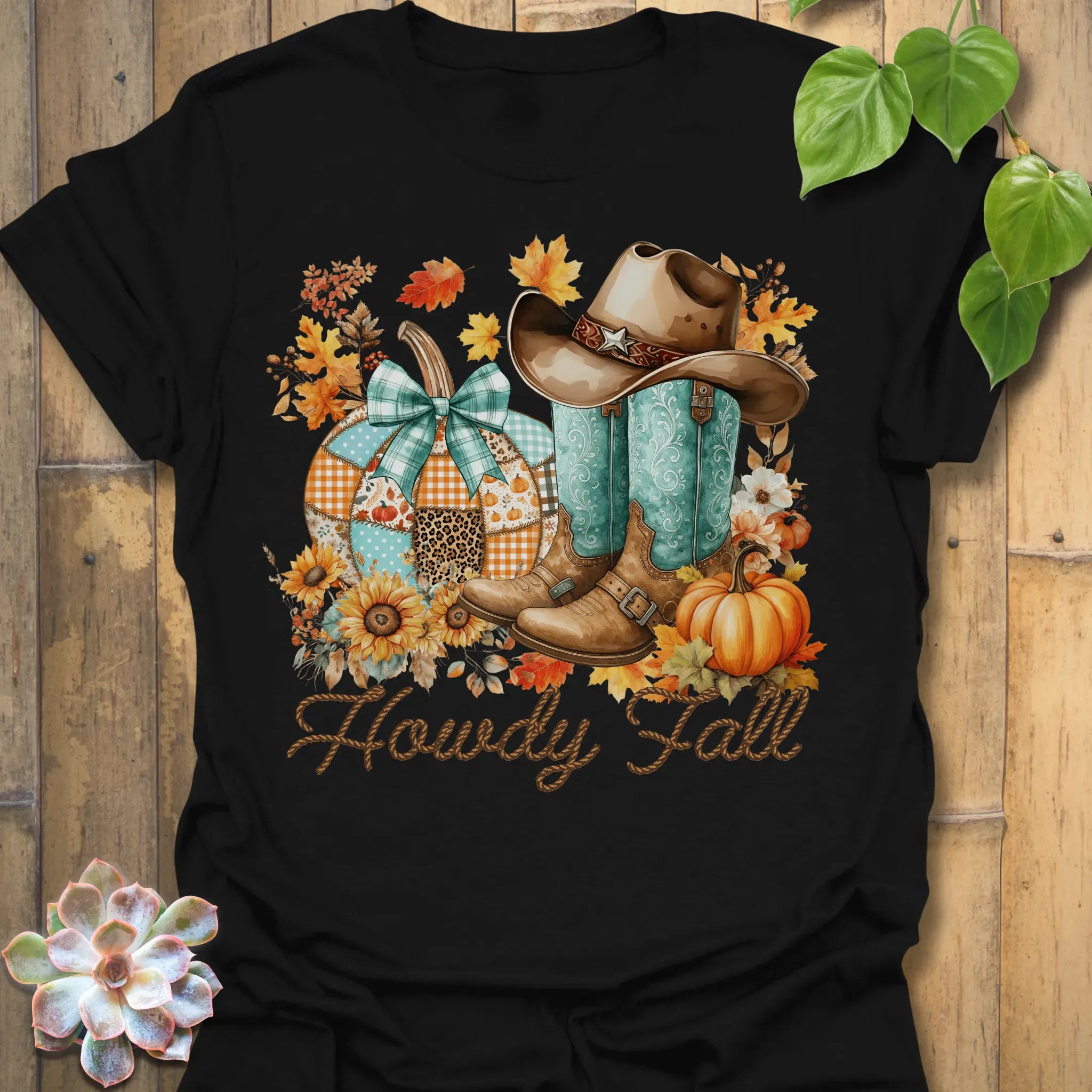 Howdy Fall T-shirt Black / S T-Shirt