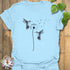 Hummingbird Wish T-shirt Light Blue / S T-Shirt