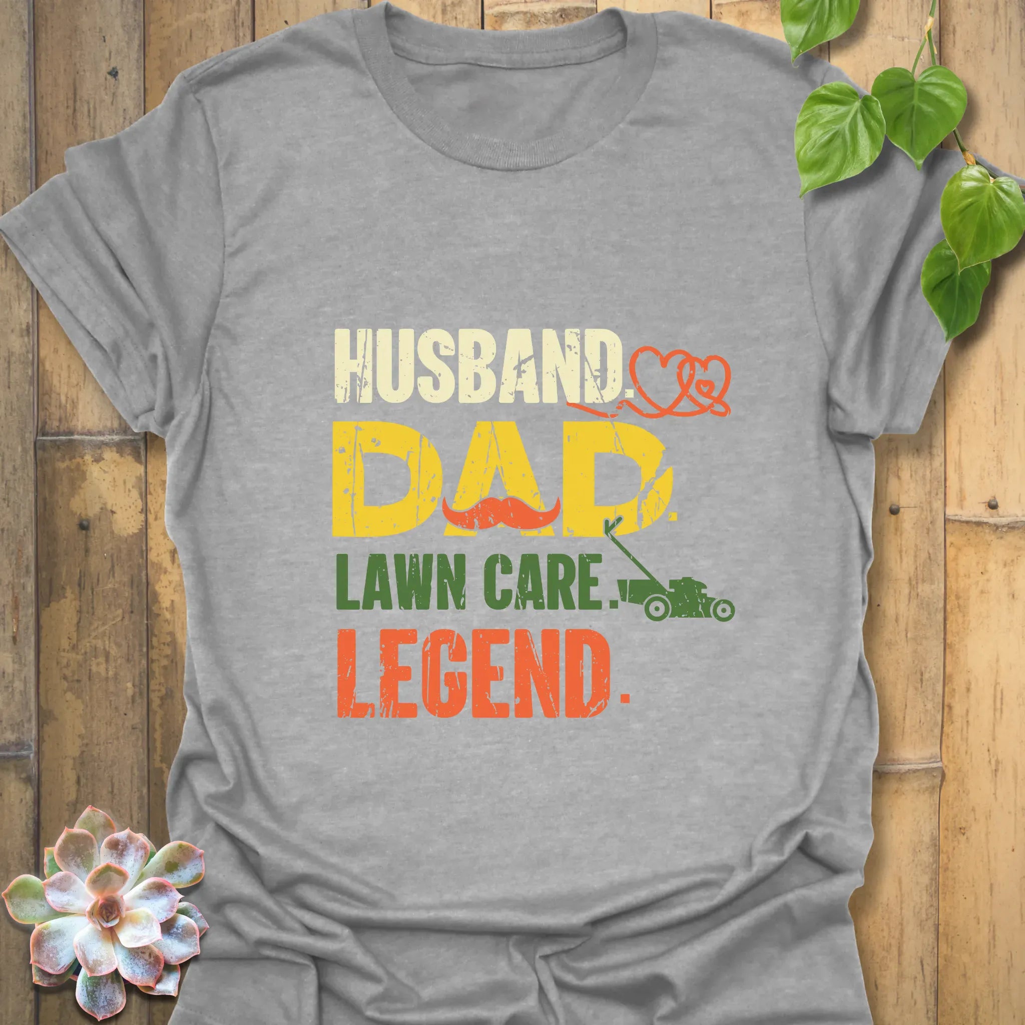Husband, Dad, Lawn Care Legend – T-shirt Sport Grey / S T-Shirt