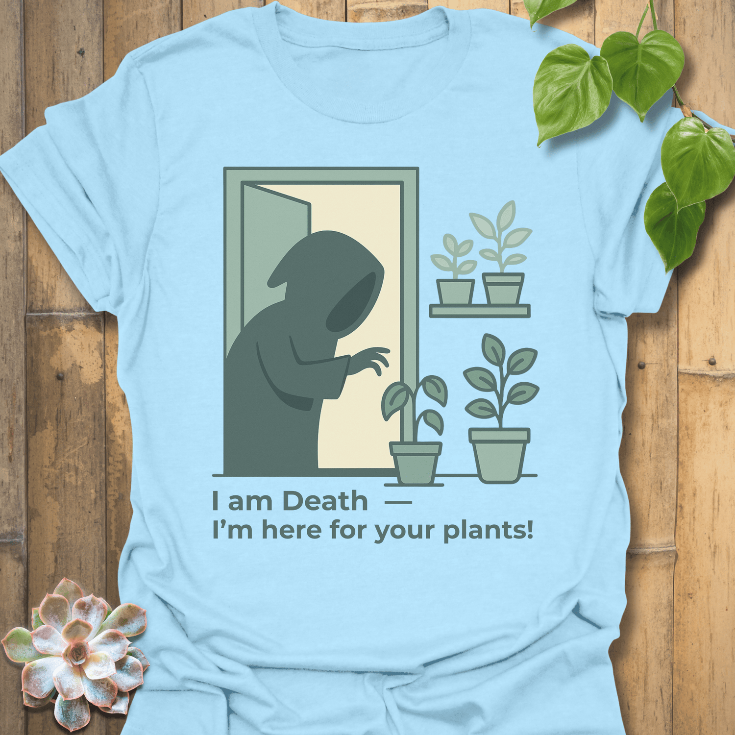 I am Death T-shirt Light Blue / S T-Shirt