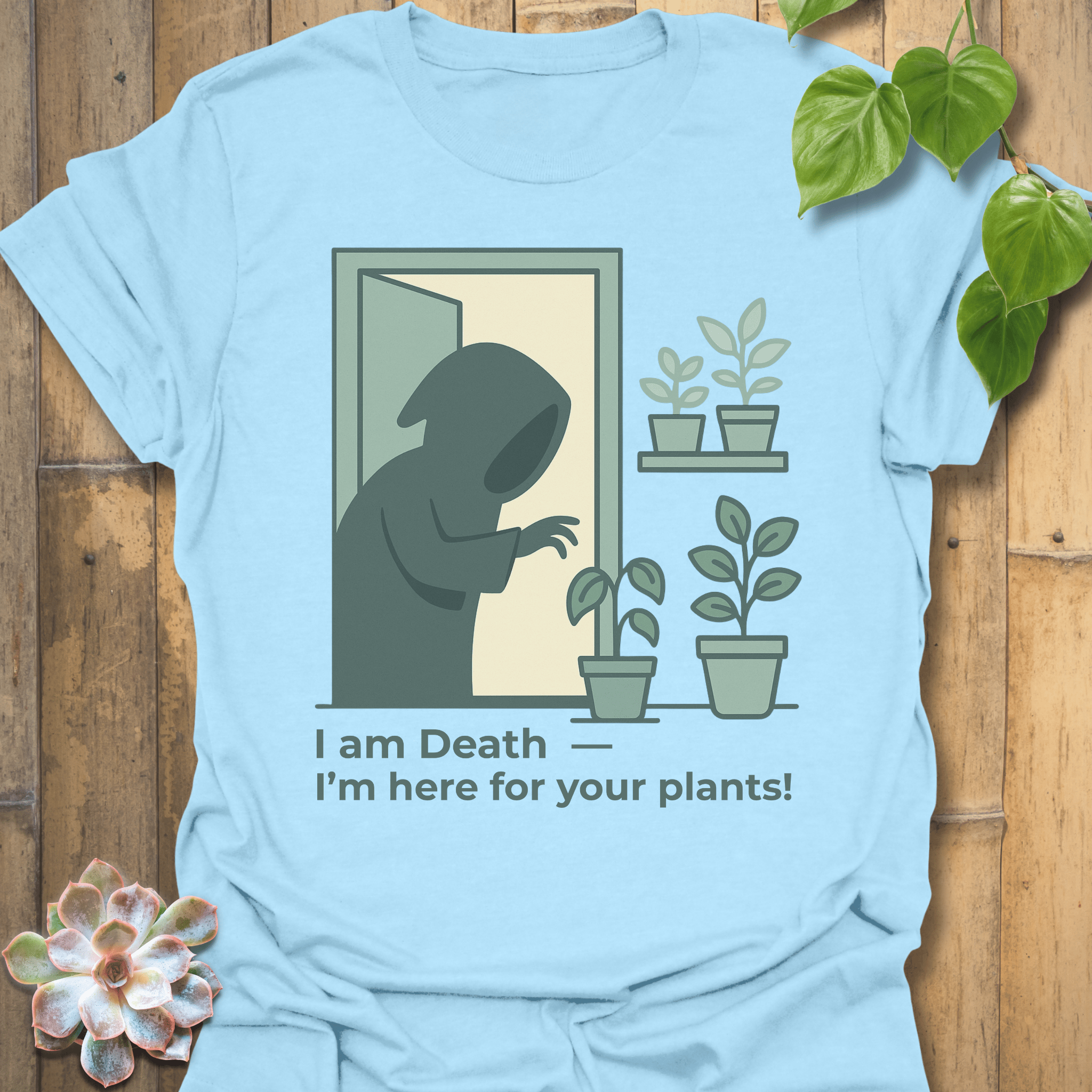 I am Death T-shirt Light Blue / S T-Shirt